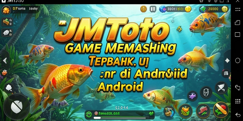 Tampilan permainan JMTOTO menampilkan aksi memancing yang seru dan menarik.