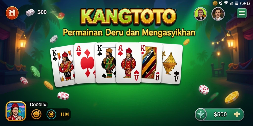 Tampilan gameplay menarik dari permainan Domino KANGTOTO.