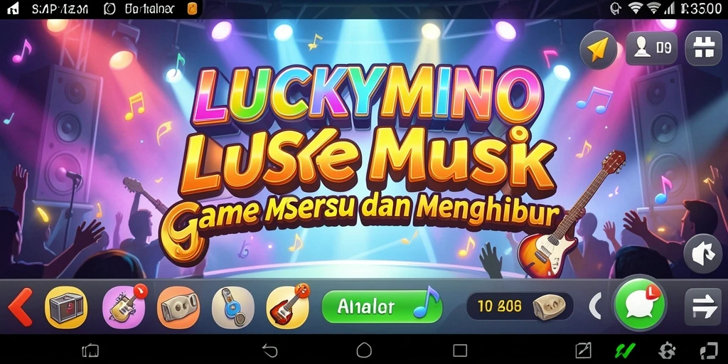 Tampilan gameplay LUCKYMINO yang menarik dan penuh warna.
