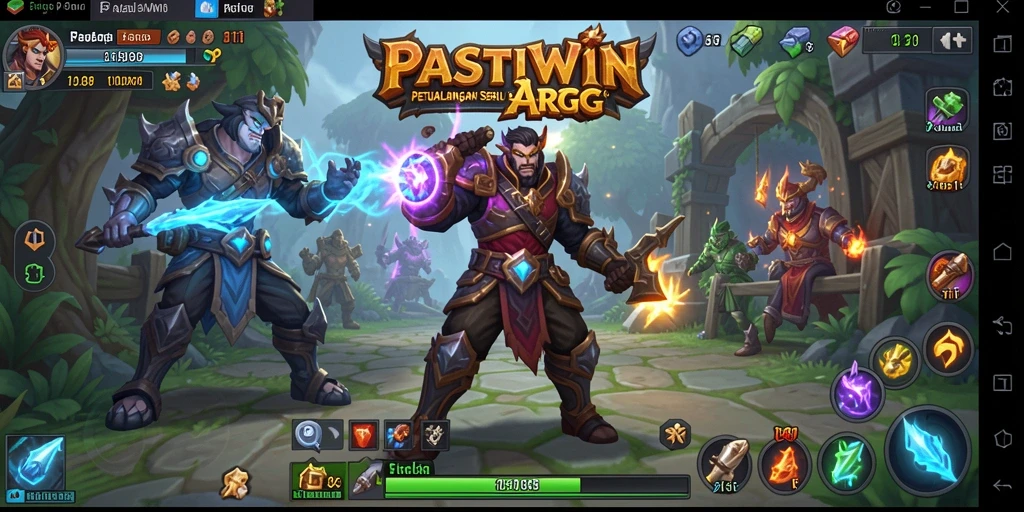 Tampilan gameplay PASTIWIN yang mengasyikkan dan penuh aksi.