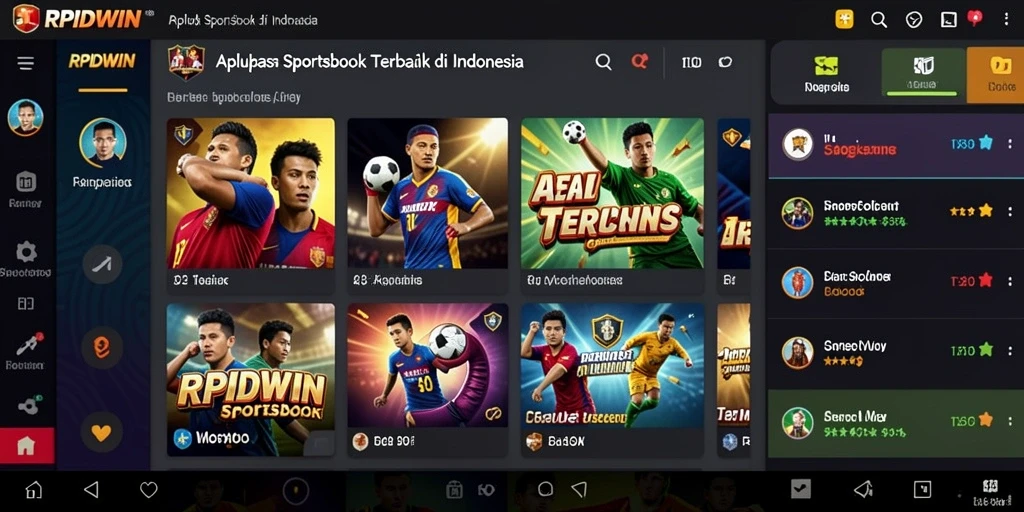Tampilan menarik dari gameplay RPIDWIN dalam Sportsbook.