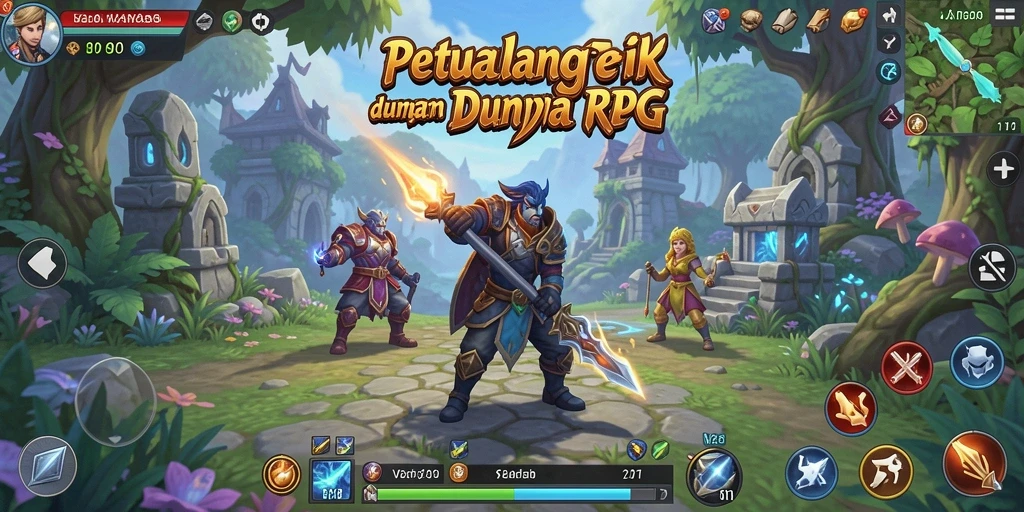 Tampilan menarik dari gameplay RPG yang mendebarkan.
