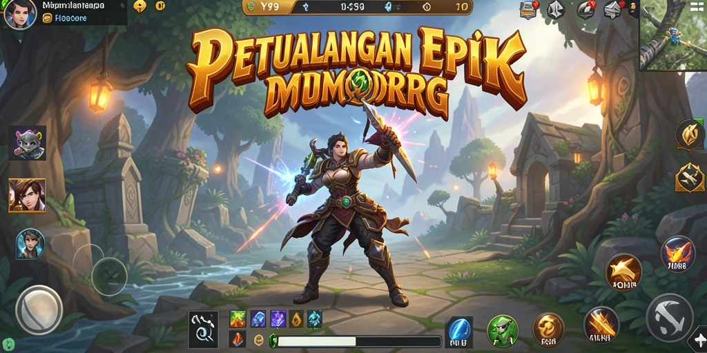 Tampilan gameplay menarik dalam Y89 menunjukkan pertarungan epik MMORPG.